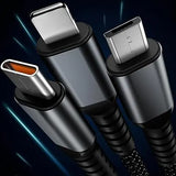 Cable 3 en 1 de Carga Rápida 100 Watts