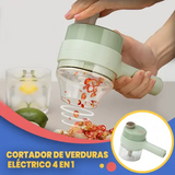 Cortador de verduras eléctrico 4 en 1